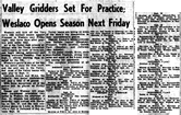 1953 schedule